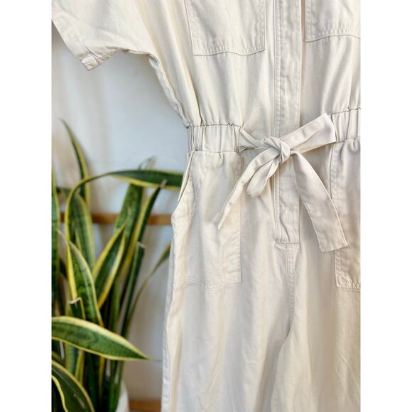 Universal Thread Button Front Boiler Suit Cream - Picture 3 of 7